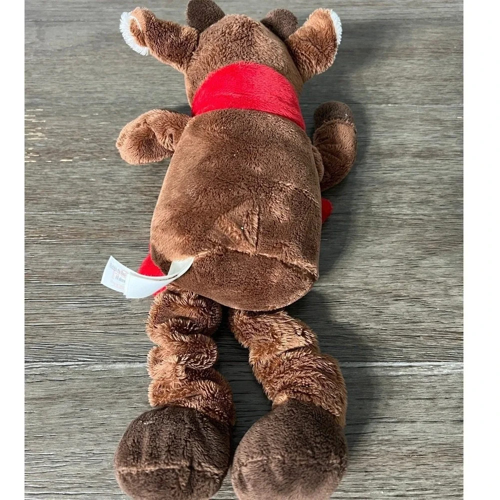 Rudolph the Red-Nosed Reindeer Bungee Stretch Legs Plush Christmas Dog Toy